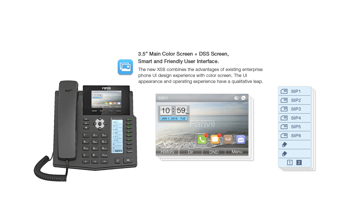 Fanvil X5S Gigabit IP Phone - Hong Kong Distributor - 香港代理