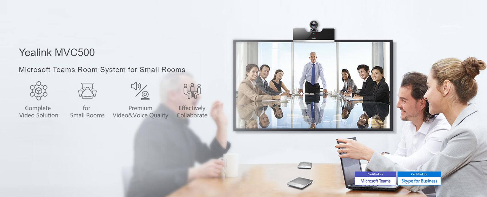 Yealink MVC500 Room System Video solution for Microsoft Teams and Skype for Business - Hong Kong - Sales Hotline 39001988