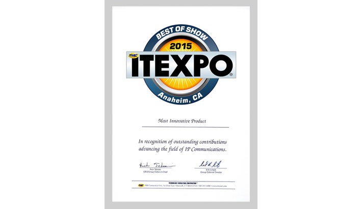 Fanvil Smart Video Phone C600 Wins Most Innovative Product at ITEXPO Anaheim 2015