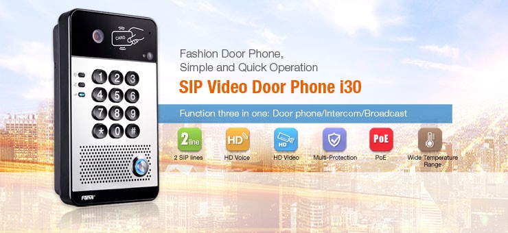 Fanvil i30 – New Sip Video Doorphone 視頻SIP門禁