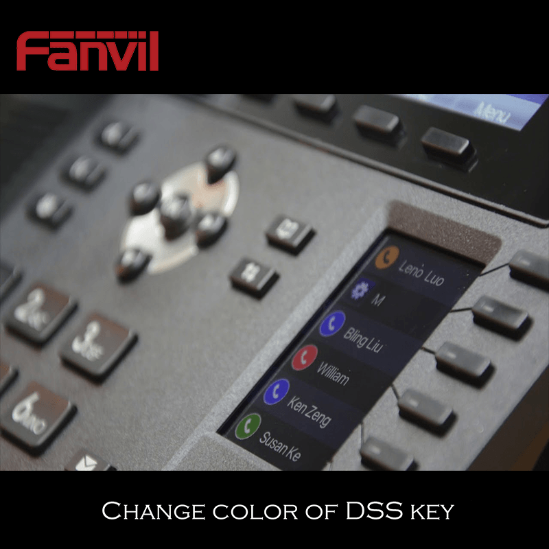 How to change colors of Fanvil X6 DSS Key icon
